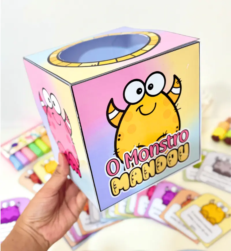 Dinâmica O Monstro Mandou: PDF para Educação Infantil e Fund I — amostra 2: O que está incluído no material