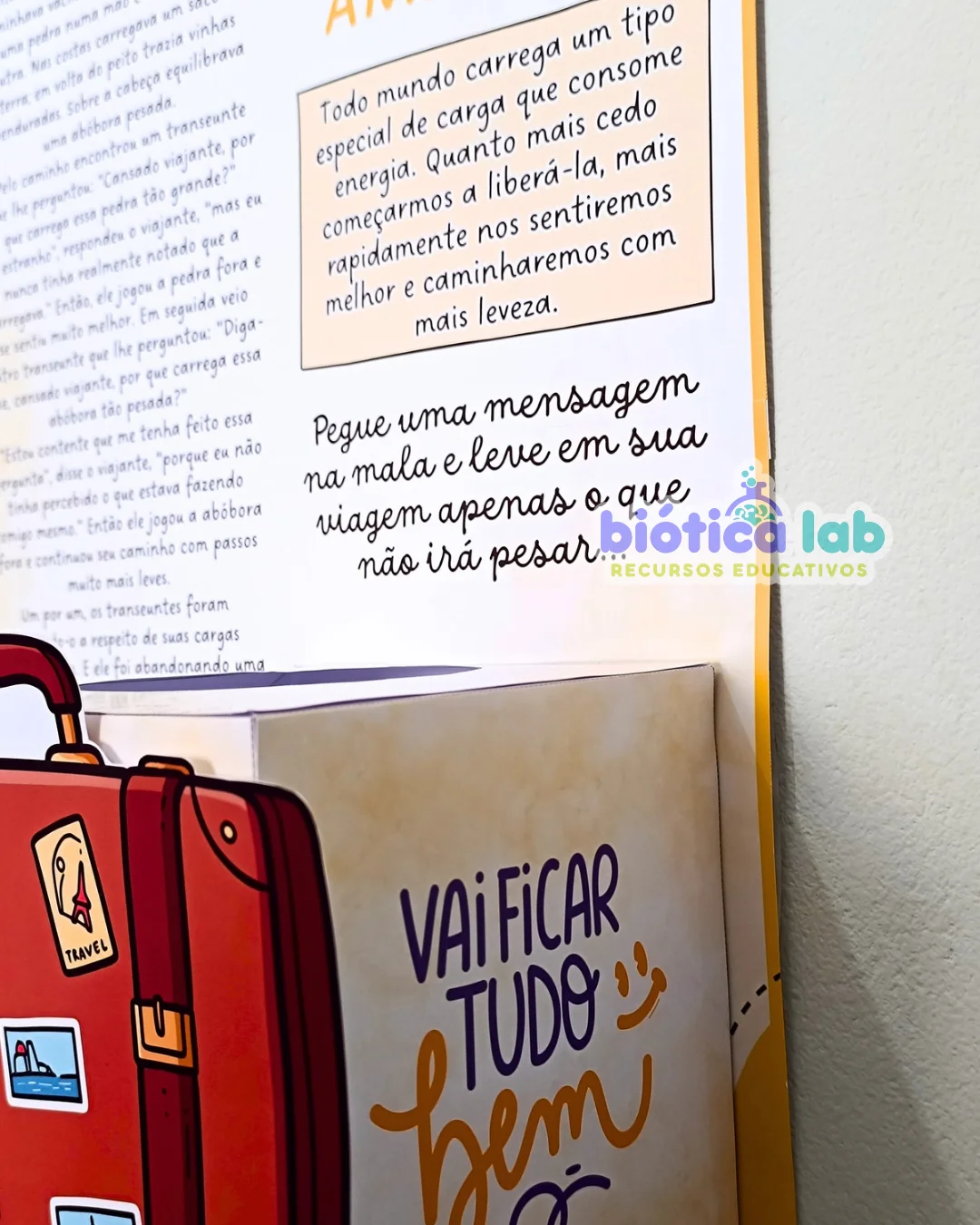 Dinâmica Setembro Amarelo - A mala de viagem — amostra 6: 🎗️ A Mala de Viagem – Setembro Amarelo 🎗️ Todos nós carregamos…