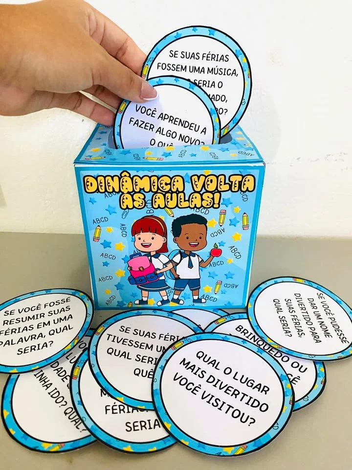 🎉✨ DINÂMICA VOLTA ÀS AULAS ✨🎉 - Arquivo em PDF — amostra 3: Transforme o retorno às aula em um momento leve, divertido e…