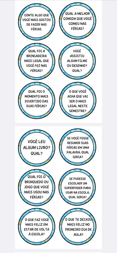 🎉✨ DINÂMICA VOLTA ÀS AULAS ✨🎉 - Arquivo em PDF — amostra 5: Transforme o retorno às aula em um momento leve, divertido e…