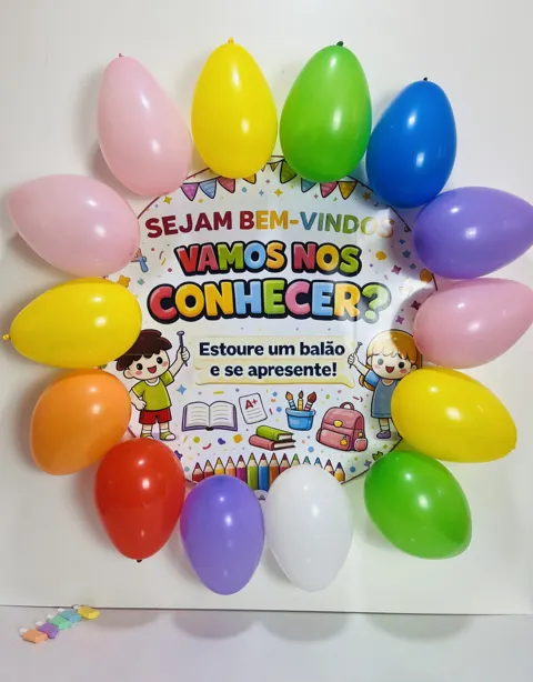 Dinâmica volta às aulas estoure o balão — capa do material