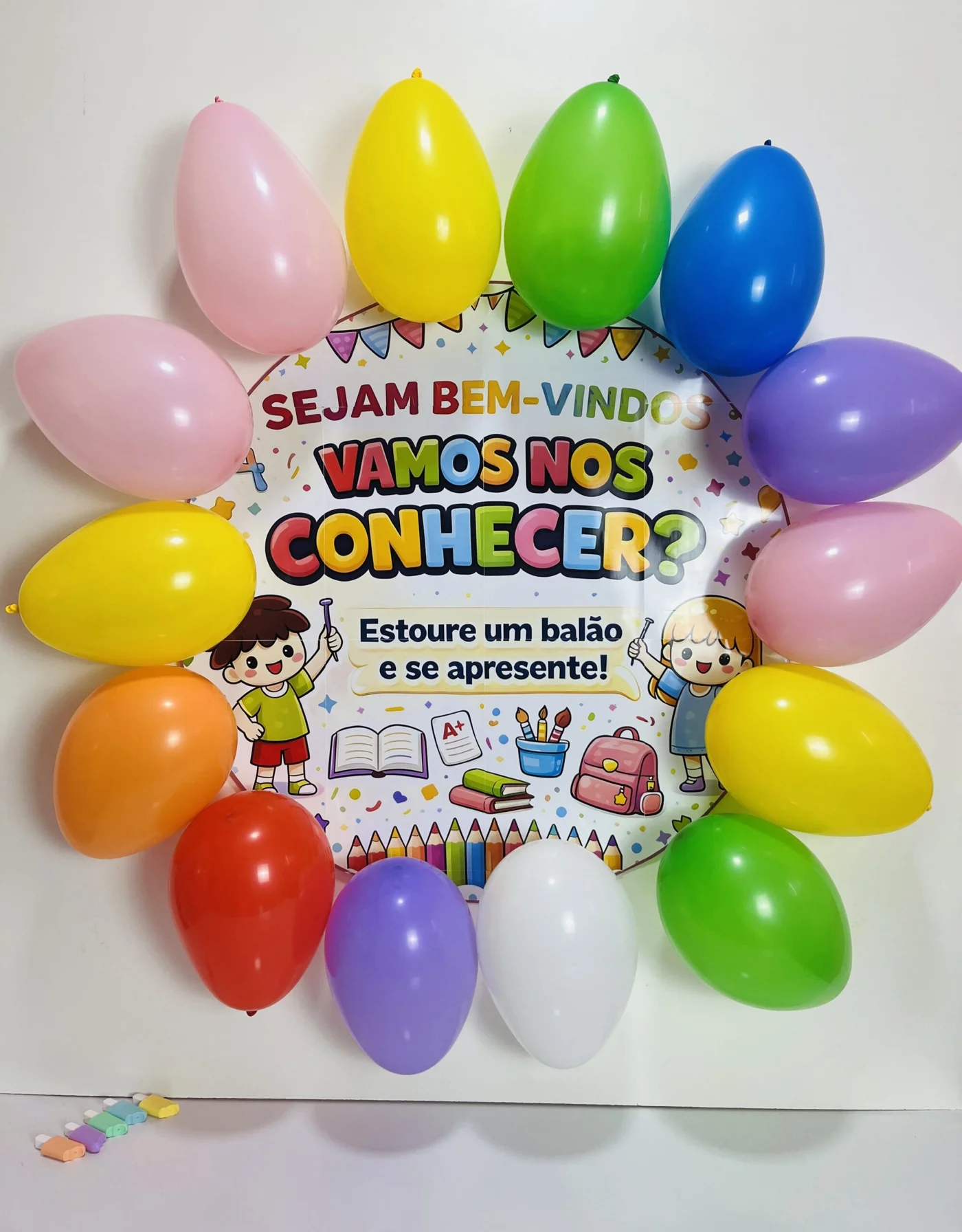 Dinâmica volta às aulas estoure o balão — Datas comemorativas para Educação Infantil: ✨ Dinâmica Volta às Aulas – Balões…
