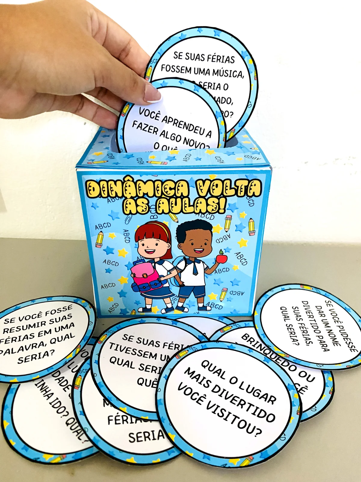 Dinâmica Volta às Aulas – PDF para Imprimir — amostra 1: Dinâmica Volta às Aulas – Quebrando o gelo com diversão! 🎒✨