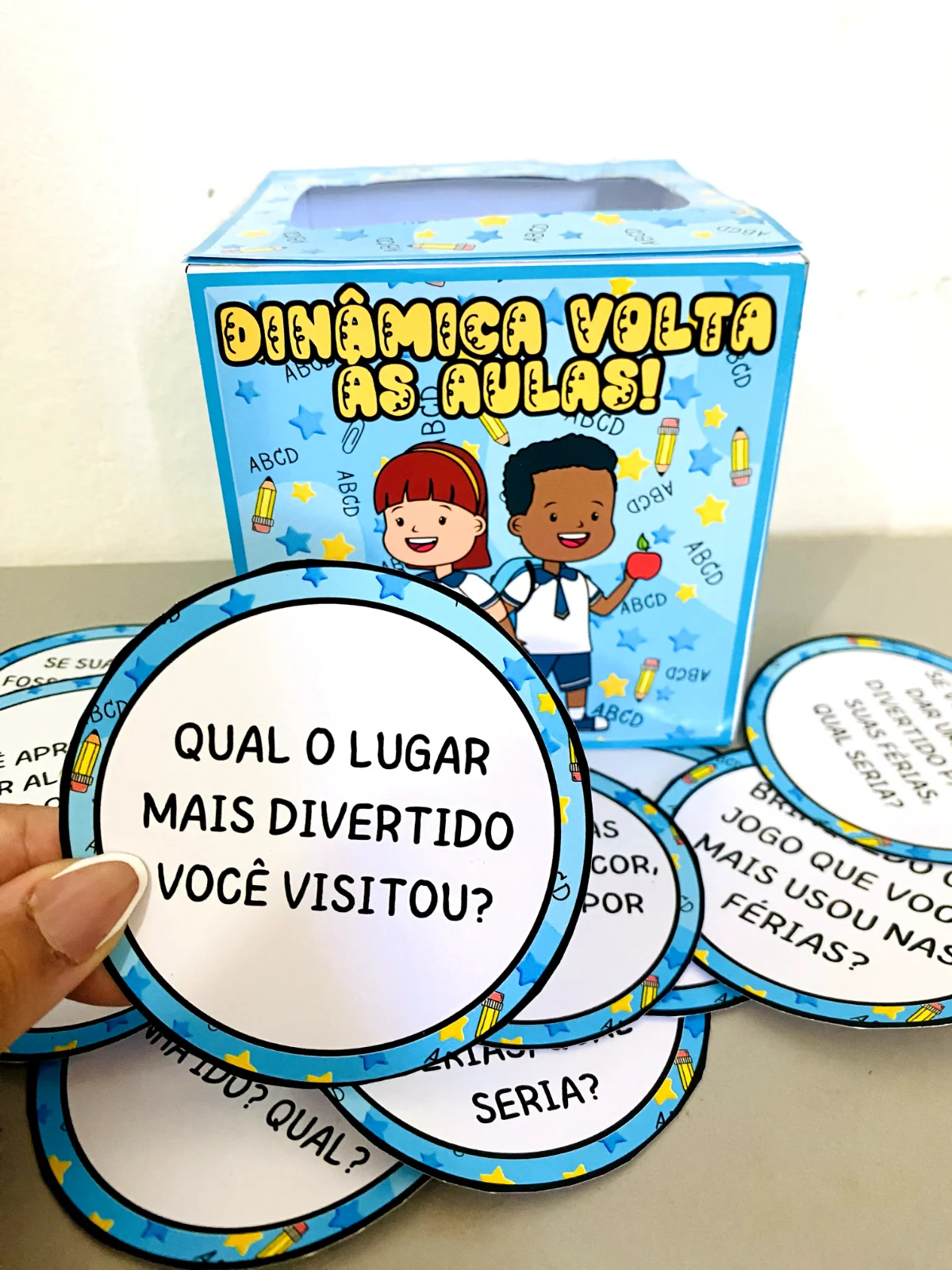 Dinâmica Volta às Aulas – PDF para Imprimir — amostra 2: Recepcione seus alunos de forma acolhedora e divertida com esta…