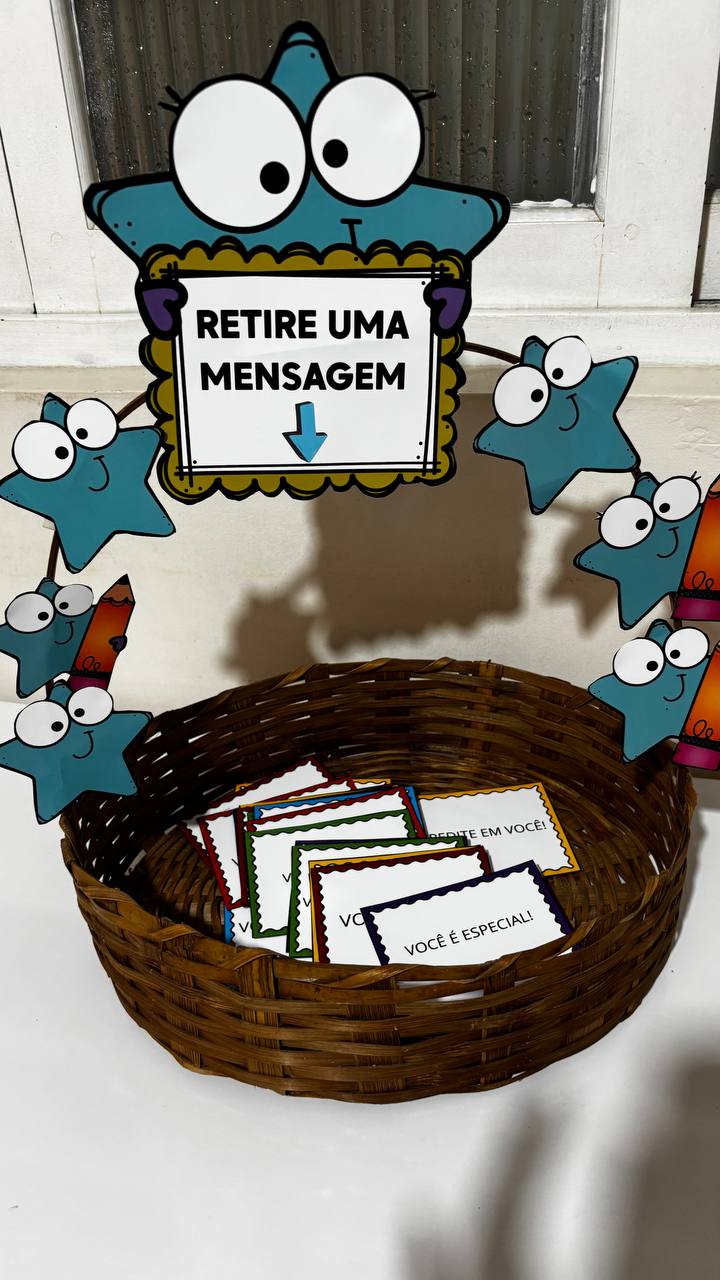 Dinâmica volta às aulas: “retire uma mensagem” – PDF para Imprimir — capa do material