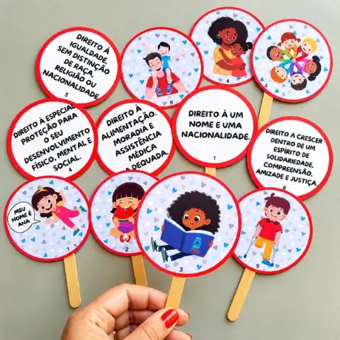 Direitos da Criança – Atividade Educativa — amostra 1: Material pedagógico sobre os direitos da criança, ideal para abordar…