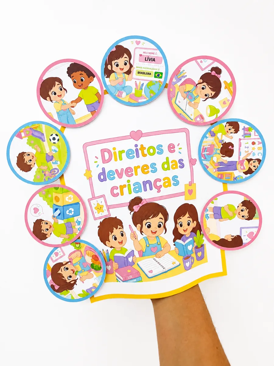 Direitos e Deveres das Crianças – Atividade Lúdica para Sala de Aula — Atividades para Educação Infantil: Luva interativa…