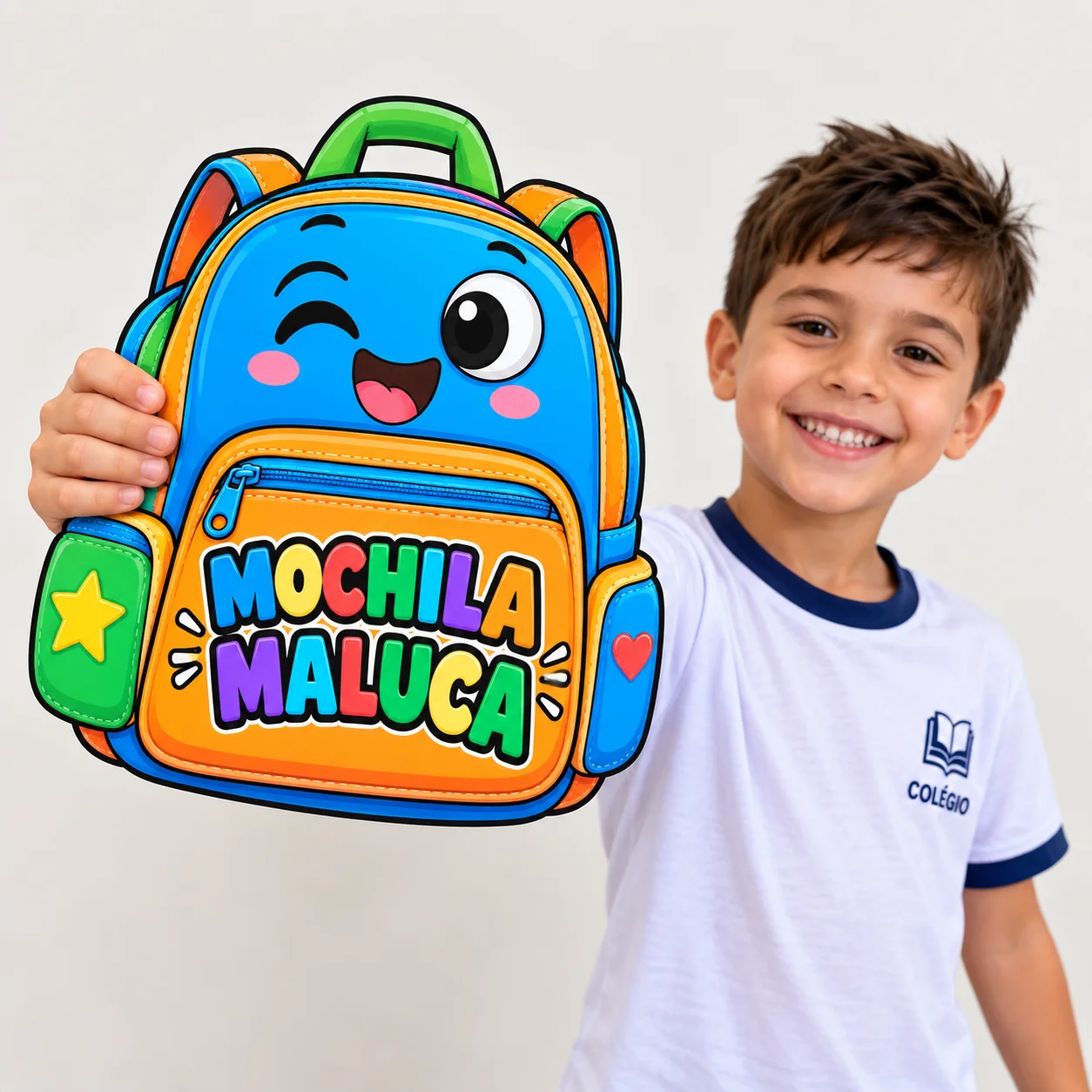 Display decorativo mochila maluca- especial dia das crianças — Alfabetização para Todas as séries: Display Mochila Maluca…