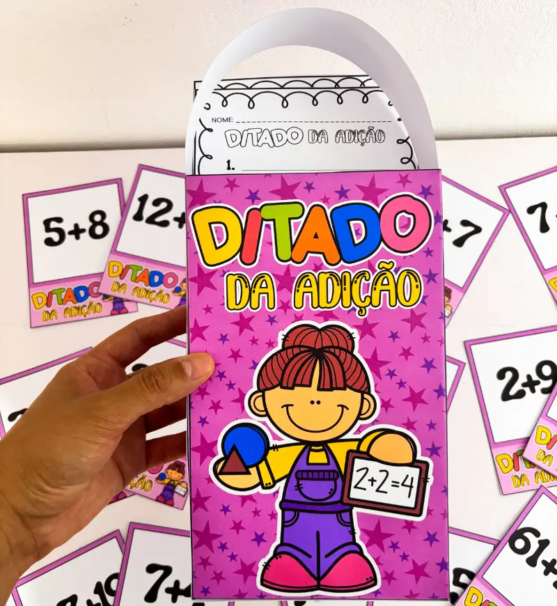 Ditado da Adição: Atividade Lúdica de Matemática em PDF — amostra 6: Trabalhe a adição com uma dinâmica de sorteio e…