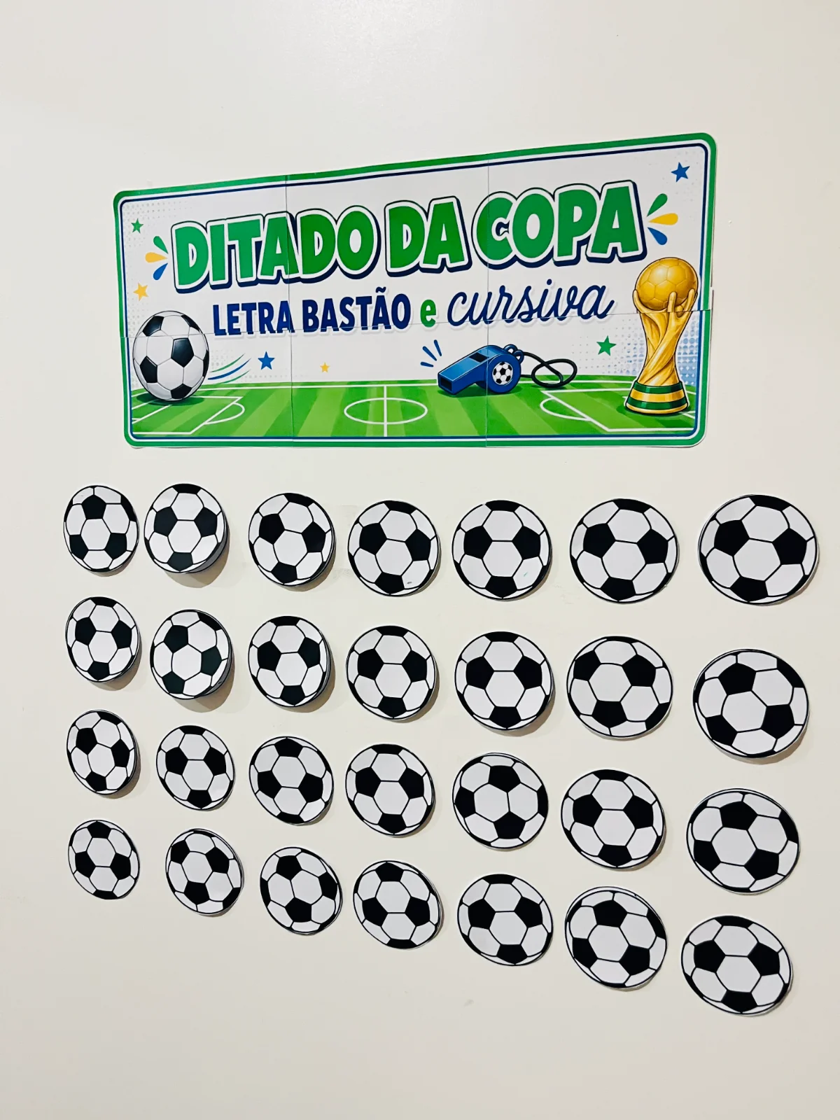 Ditado da Copa - Atividade de Escrita em Letra Bastão e Cursiva ⚽🏆 — amostra 1: Transforme o momento do ditado em uma…