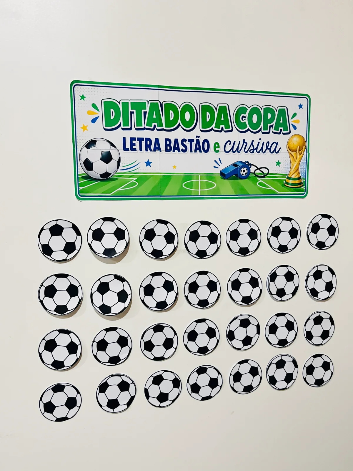 Ditado da Copa - Atividade de Escrita em Letra Bastão e Cursiva ⚽🏆 — amostra 3: Transforme o momento do ditado em uma…