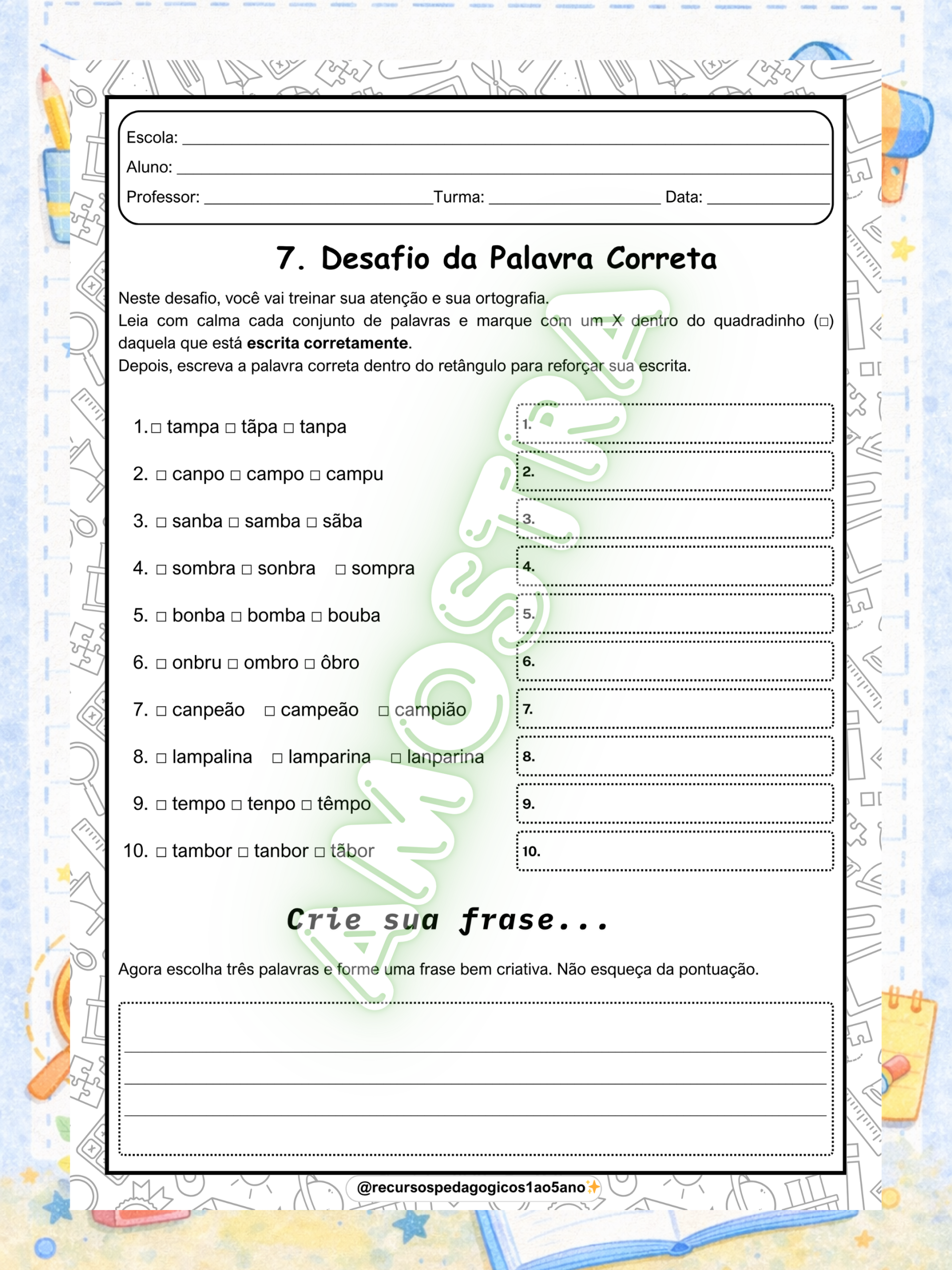 Ditado de pareamento ortográfico – Atividades para alfabetização – Atividade Pedagógica — amostra 4: Formato e entrega Ditado de pareamento ortográfico – Atividades para alfabetização – Atividade Pedagógica — amostra 4: Formato e entrega
