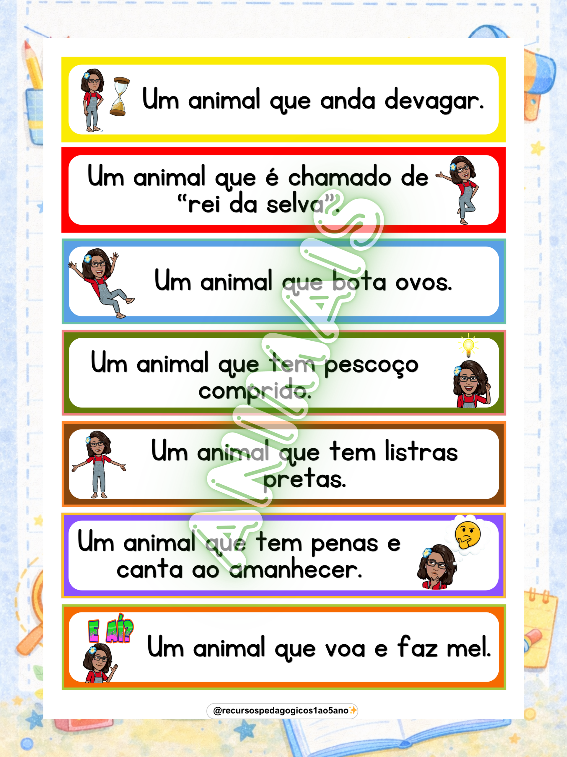 Ditado divertido com adivinhas – PDF para Imprimir | Anos Iniciais e Alfabetização — amostra 5: Ditado divertido com…