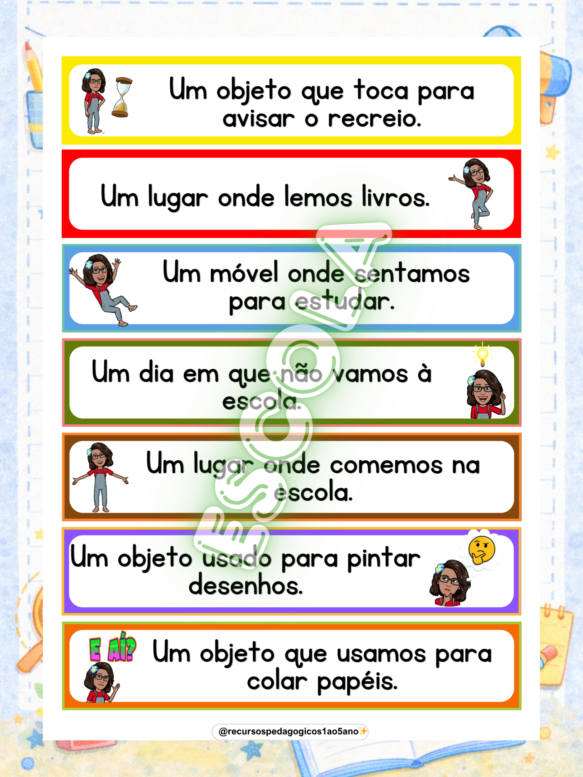 Ditado divertido com adivinhas – PDF para Imprimir | Anos Iniciais e Alfabetização — amostra 6: Ditado divertido com…