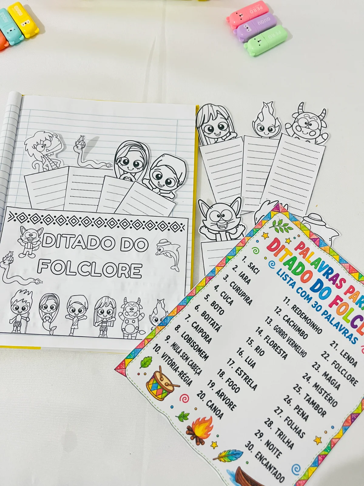 Ditado do Folclore – Material Pedagógico — amostra 1: Ditado do Folclore Um recurso lúdico e educativo para desenvolver…