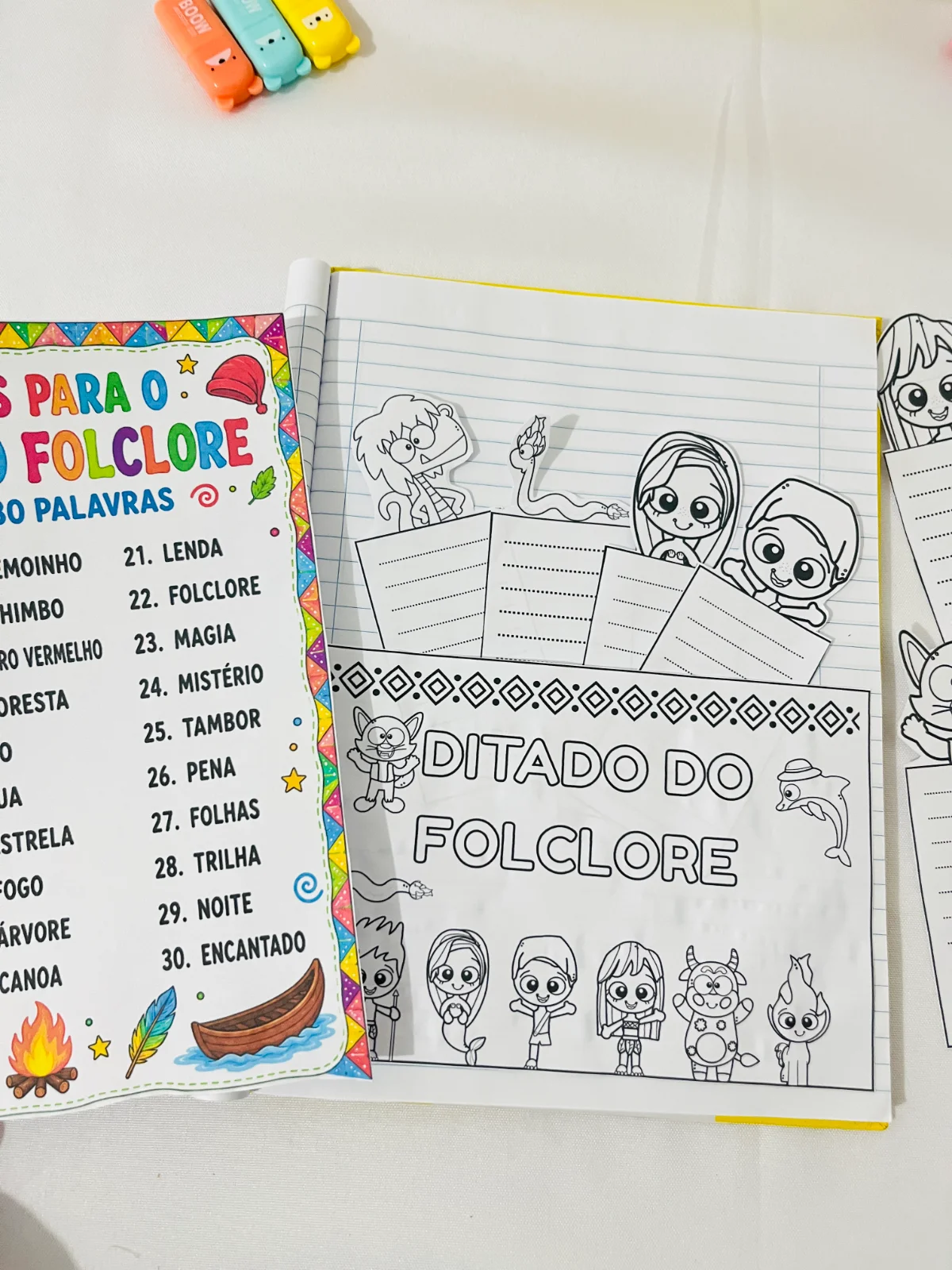 Ditado do Folclore – Material Pedagógico — amostra 2: Ditado do Folclore Um recurso lúdico e educativo para desenvolver…