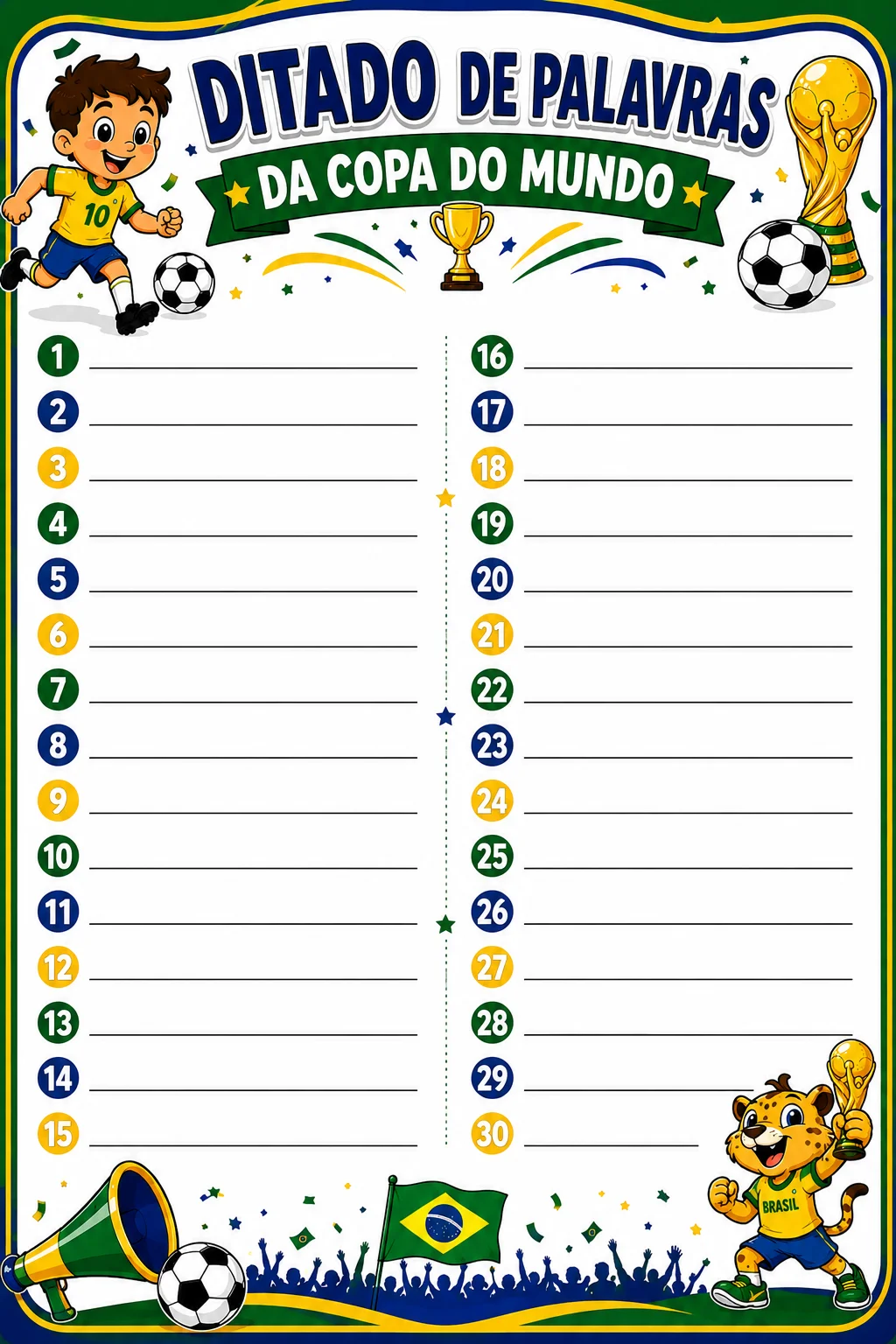 ⚽🏆 DITADO ESTOURADO DA COPA DO MUNDO – FUNDAMENTAL I 🏆⚽ — amostra 4: ⚽🏆 DITADO ESTOURADO DA COPA DO MUNDO – FUNDAMENTAL…