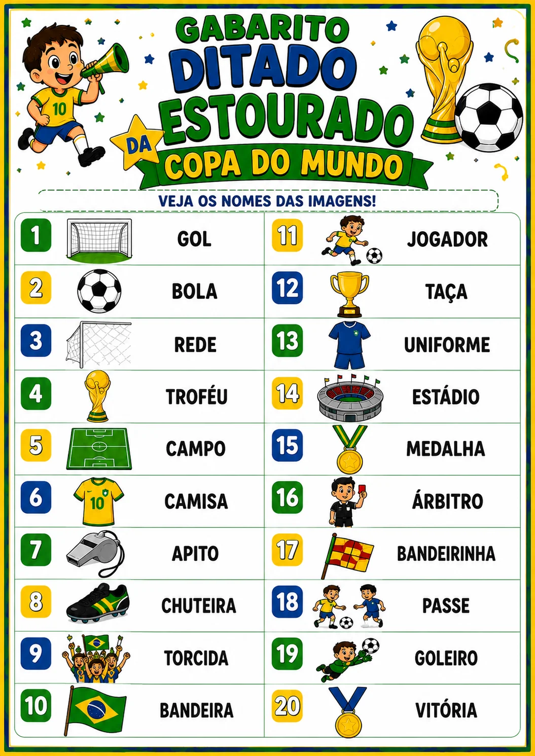 ⚽🏆 DITADO ESTOURADO DA COPA DO MUNDO – FUNDAMENTAL I 🏆⚽ — amostra 5: ⚽🏆 DITADO ESTOURADO DA COPA DO MUNDO – FUNDAMENTAL…