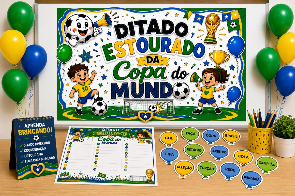 ⚽🏆 DITADO ESTOURADO DA COPA DO MUNDO – FUNDAMENTAL I 🏆⚽ — capa do material