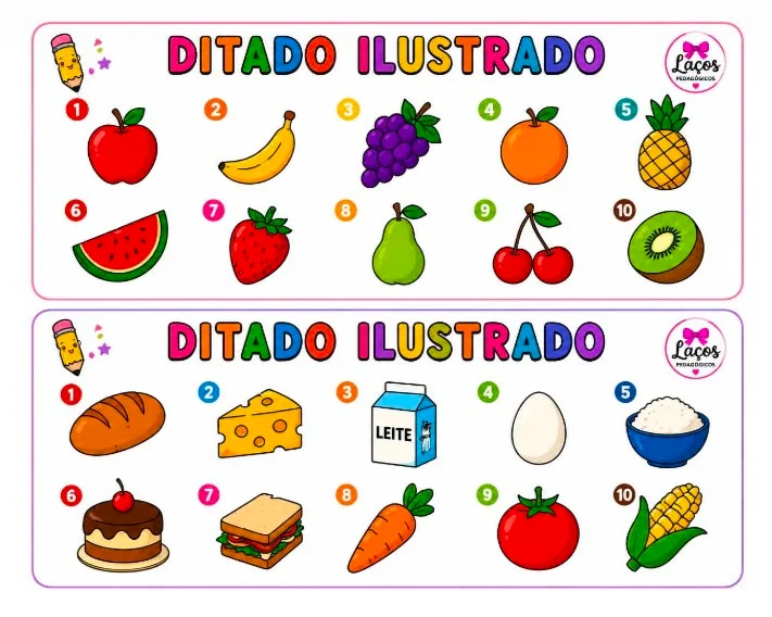 Ditado Ilustrado: Alfabetização Anos Iniciais — amostra 1: O Ditado Ilustrado foi desenvolvido para auxiliar crianças em…