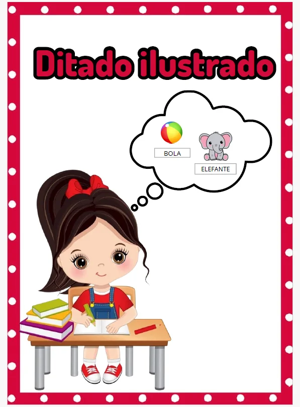✏️ DITADO ILUSTRADO — aprender a escrever ficou muito mais divertido! — capa do material