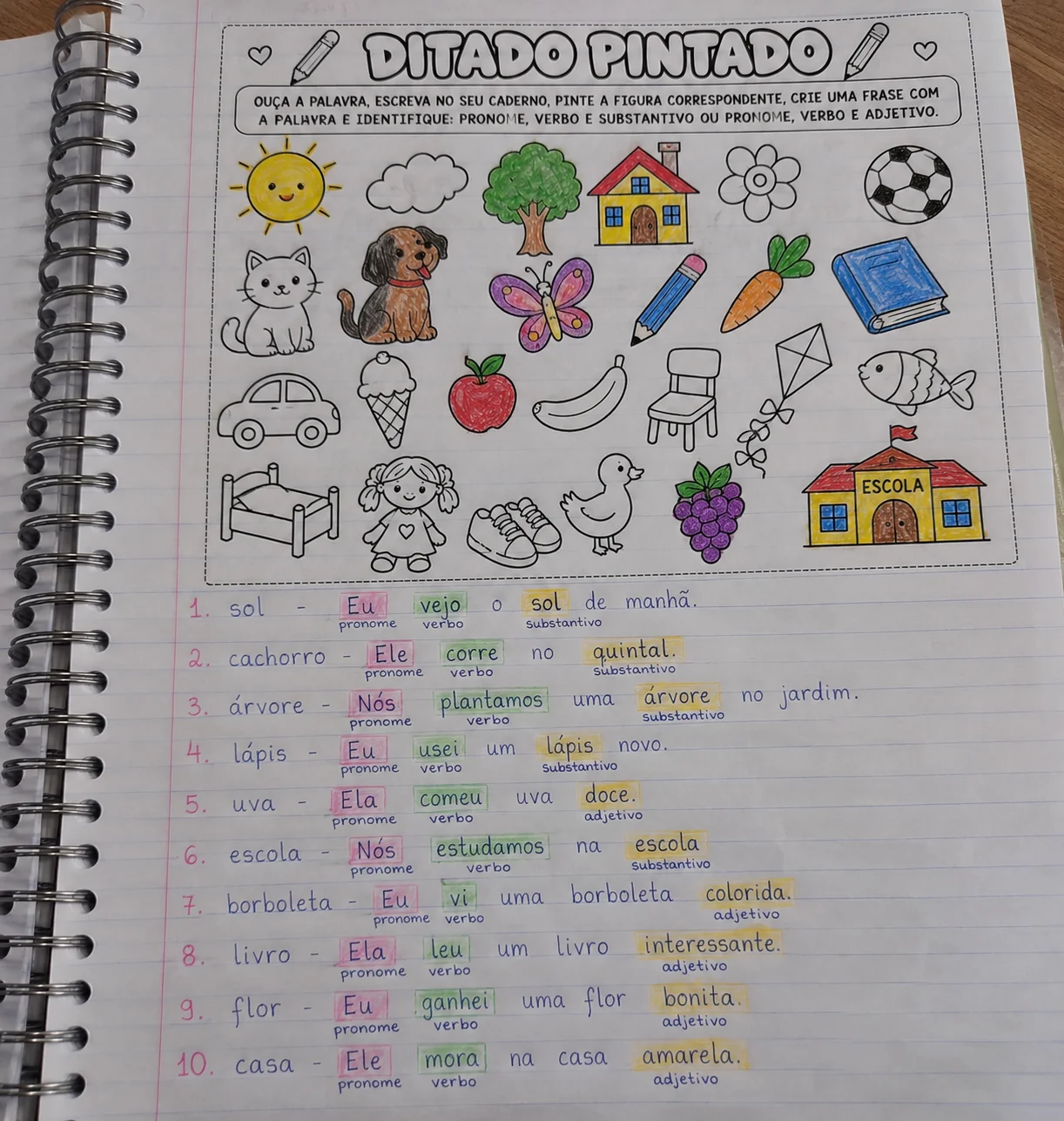 Ditado Ilustrado para Alfabetização | Atividade 1º ao 5º Ano — amostra 2: Para quem serve