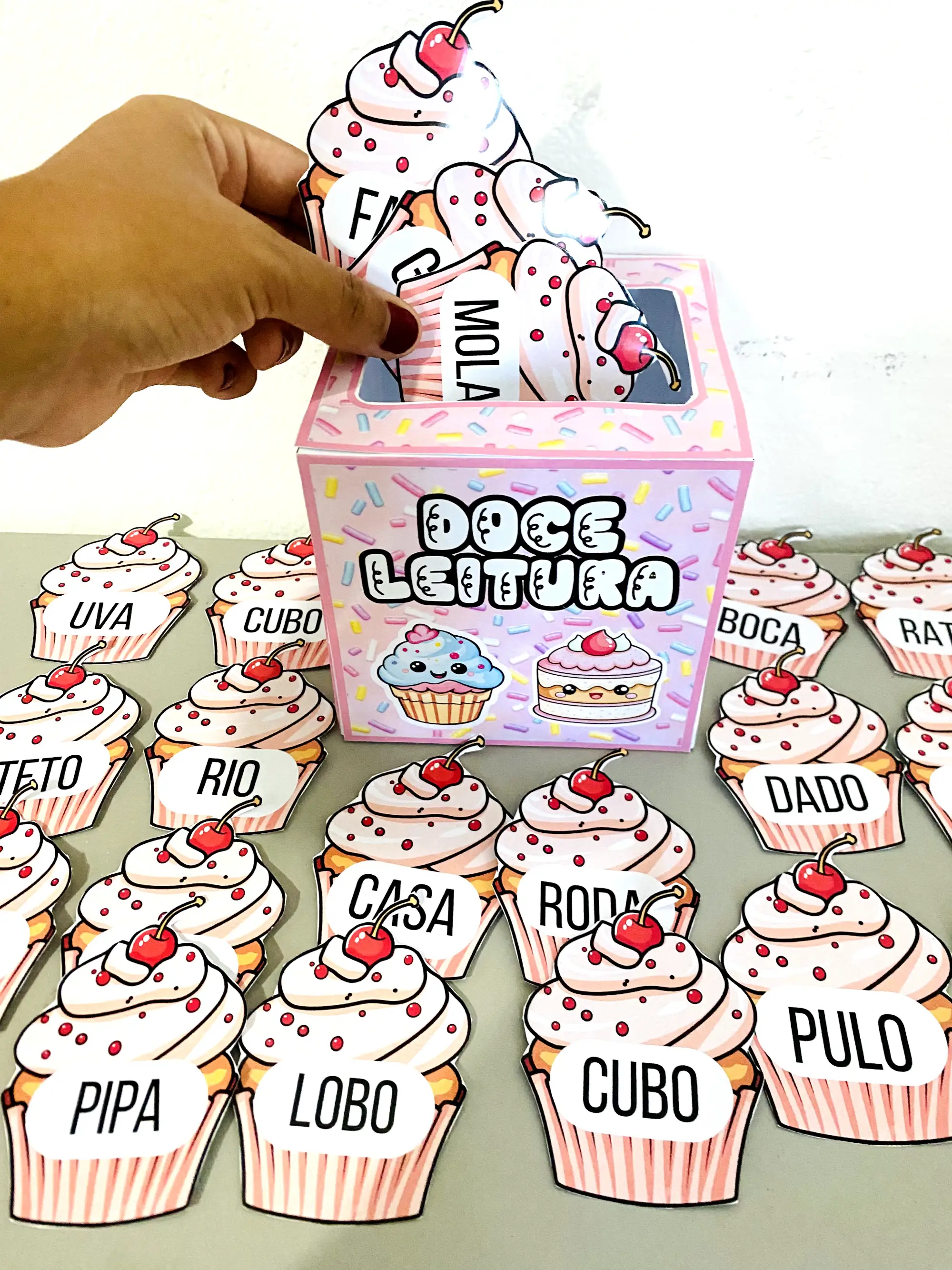 Doce Leitura! – Fichas de Cupcake 1°ano anos iniciais — capa do material