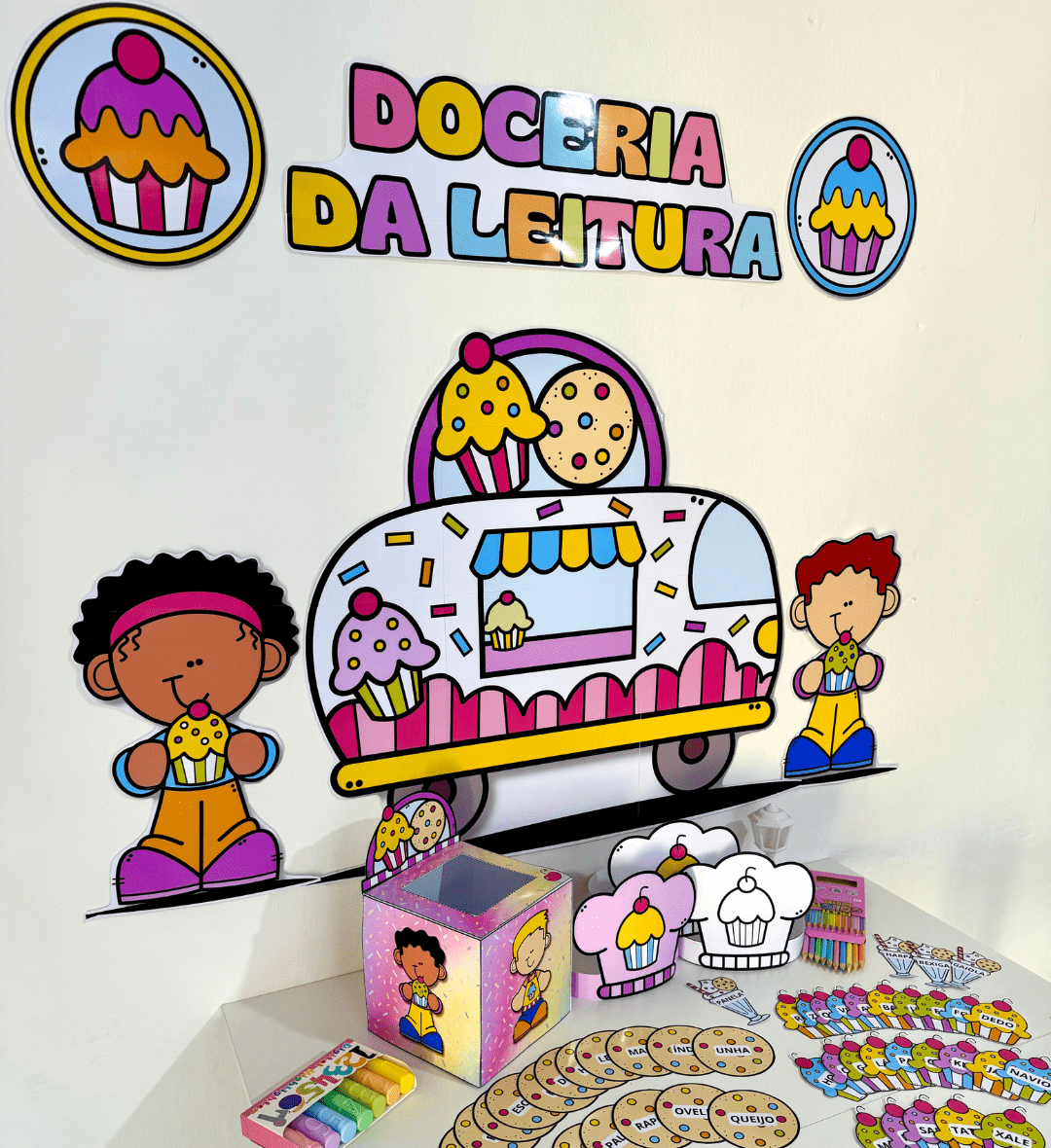 Doceria da Leitura: kit em PDF para alfabetização — amostra 1: Doceria da Leitura: palavras em uma proposta lúdica