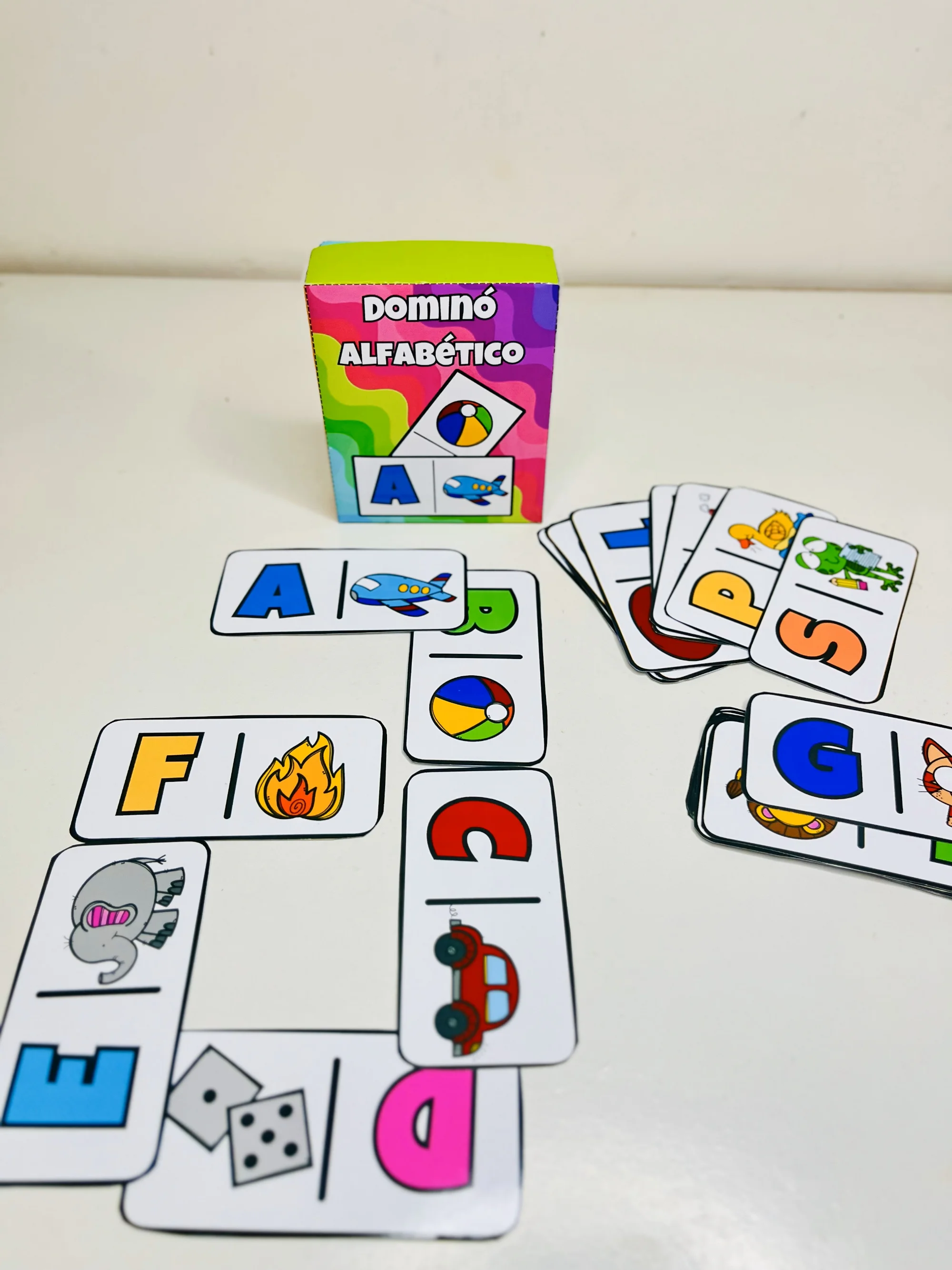 Dominó Alfabético – Aprendizado Divertido e Eficiente — amostra 3: Adquira o seu e potencialize o aprendizado de forma…