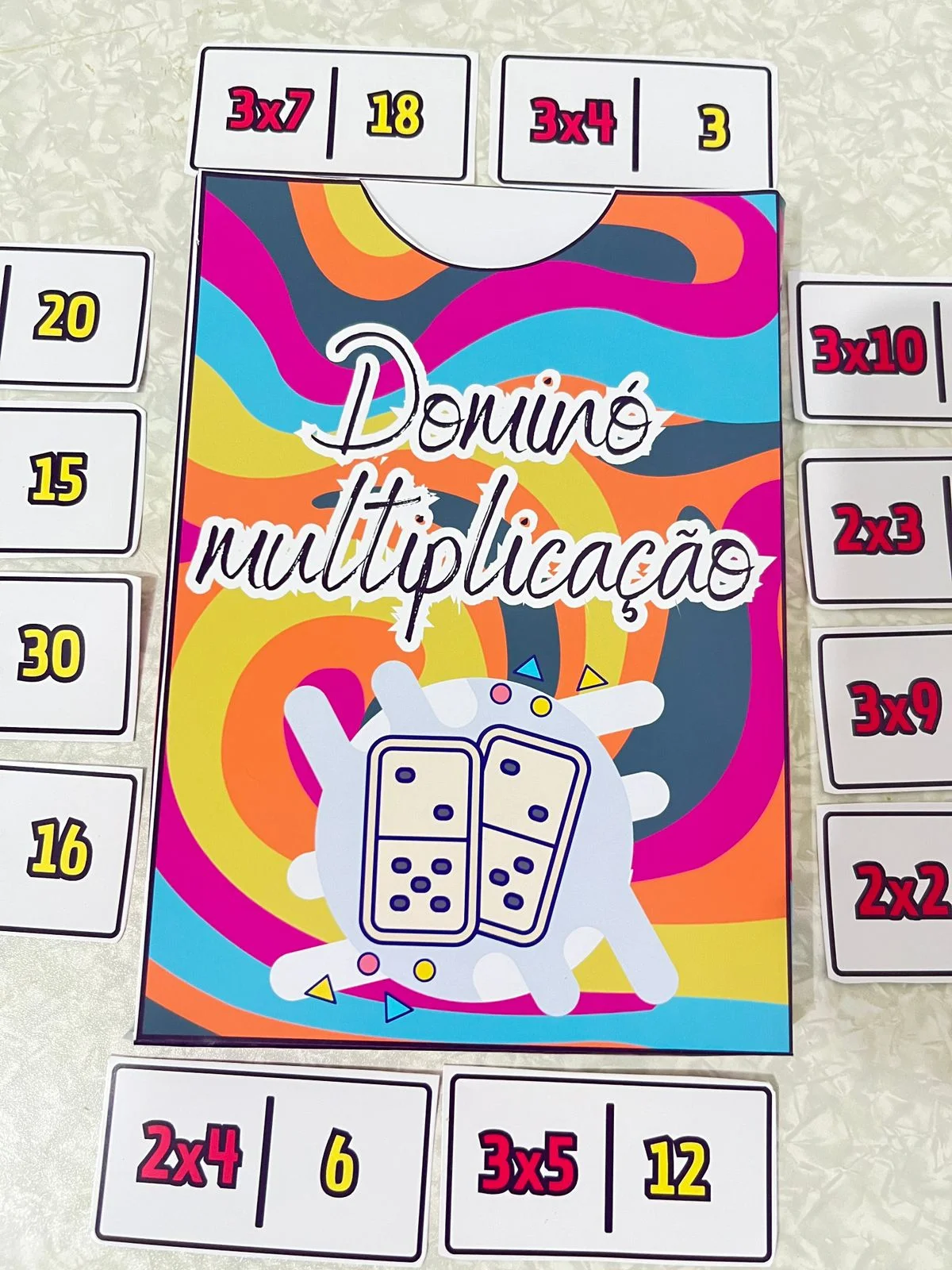 Dominó da Multiplicação – Jogo da Tabuada para Imprimir — Matemática para Todas as séries: Jogo pedagógico para trabalhar…