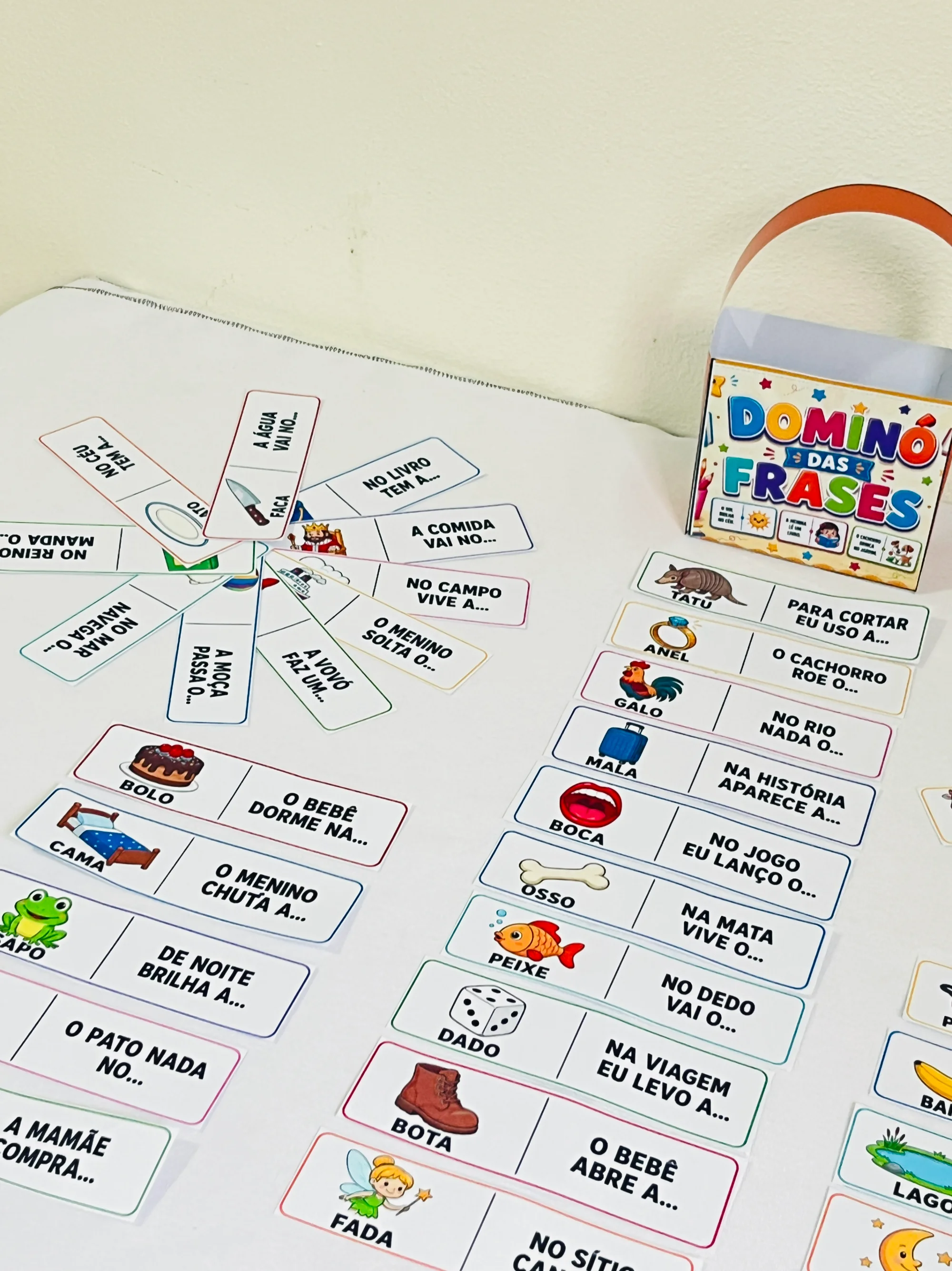 Dominó das Frases: Atividade de Alfabetização com Sílabas Simples — Alfabetização para Educação Infantil: Dominó das Frases… Dominó das Frases: Atividade de Alfabetização com Sílabas Simples — Alfabetização para Educação Infantil: Dominó das Frases…