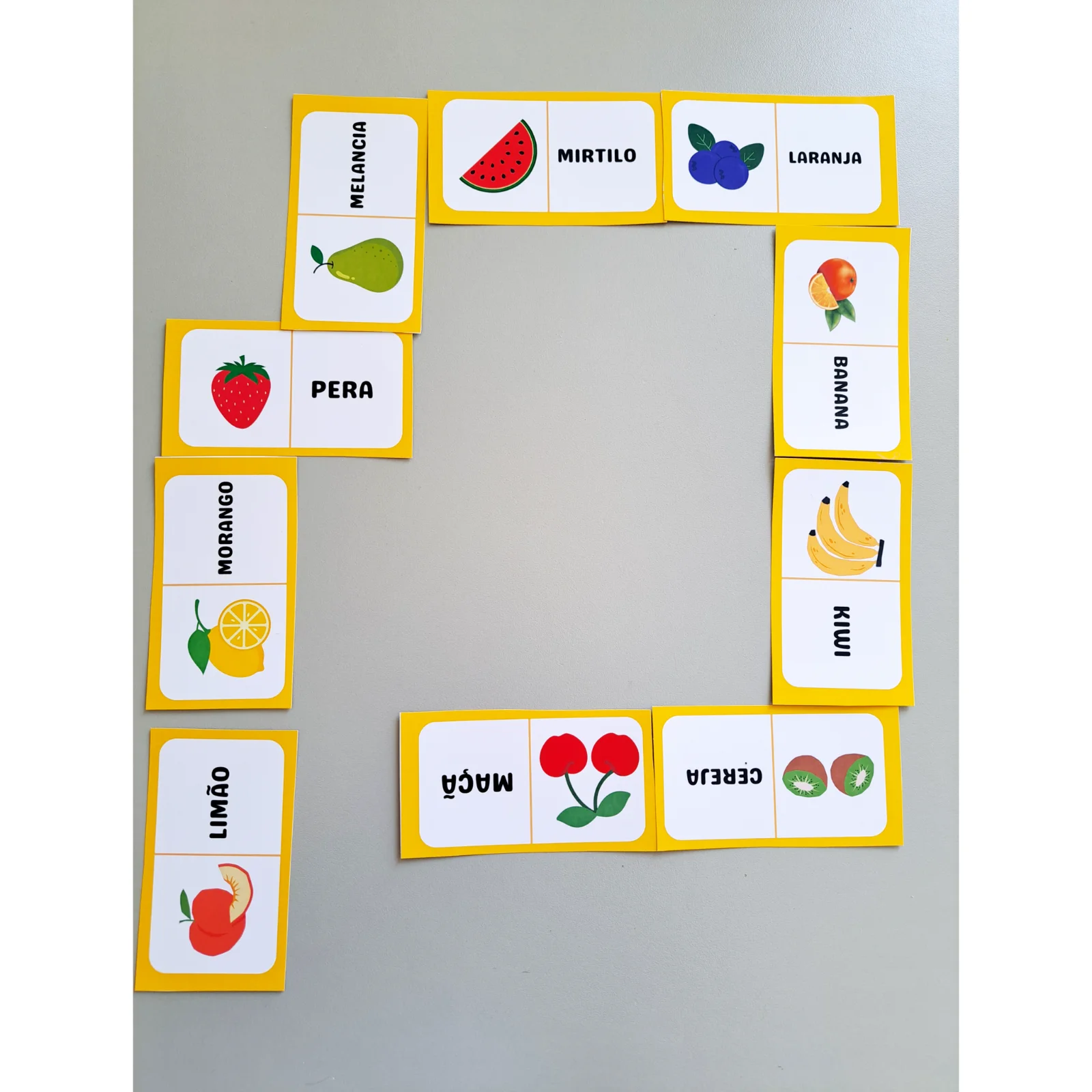 DOMINÓ DAS FRUTAS - ALFABETIZAÇÃO INICIAL E INFANTIL — amostra 1: Uma atividade lúdica, colorida e cheia de possibilidades… DOMINÓ DAS FRUTAS - ALFABETIZAÇÃO INICIAL E INFANTIL — amostra 1: Uma atividade lúdica, colorida e cheia de possibilidades…