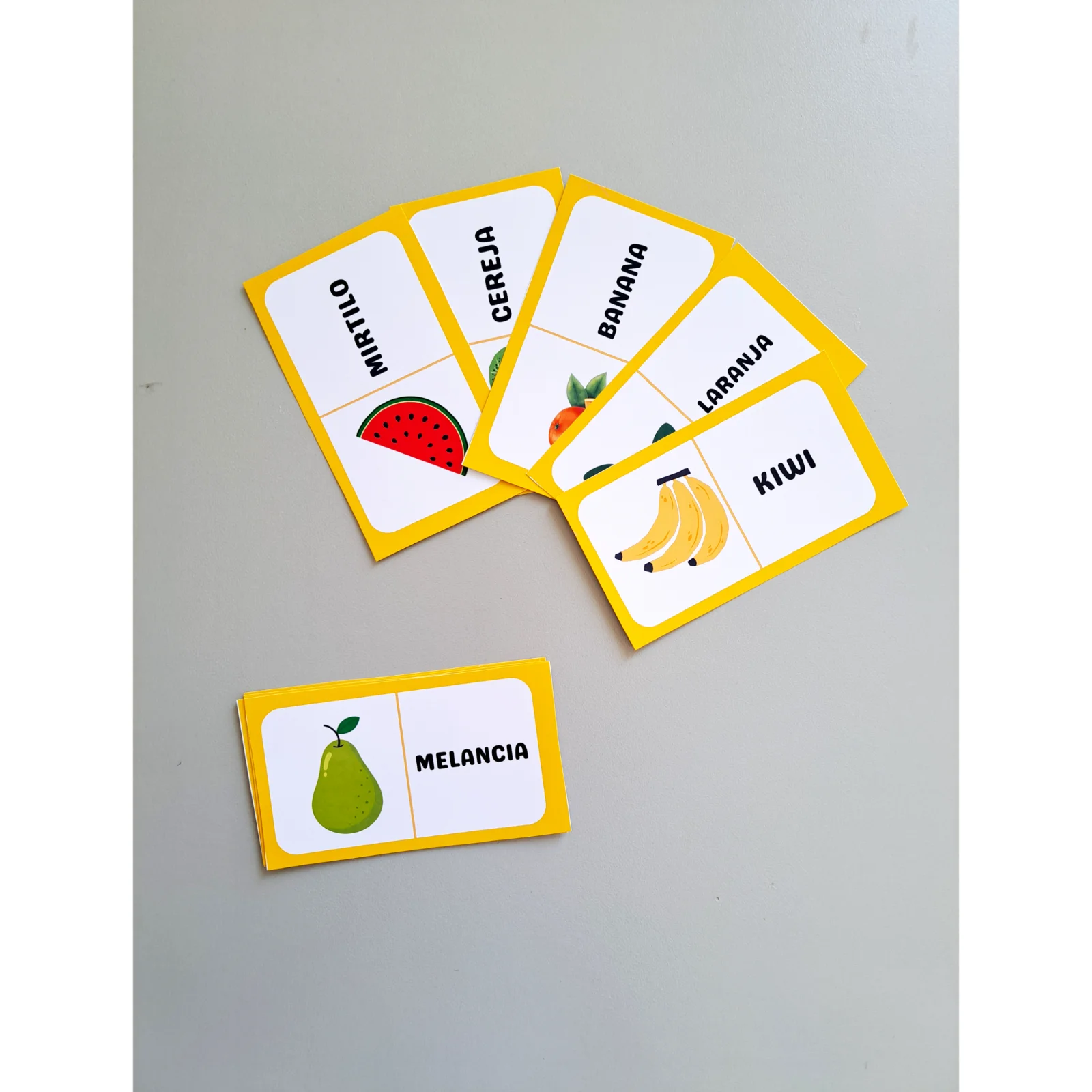 DOMINÓ DAS FRUTAS - ALFABETIZAÇÃO INICIAL E INFANTIL — Alfabetização para Educação Infantil: Uma atividade lúdica, colorida…