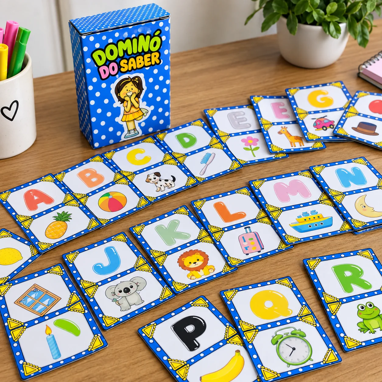 Dominó das Letras e Figuras para Alfabetização — Jogos pedagógicos para Educação Infantil: Jogo educativo de alfabetização…