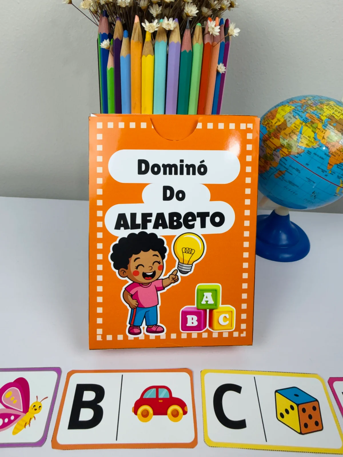 Dominó do Alfabeto Ilustrado | Jogo Pedagógico para Alfabetização PDF — amostra 4: Um recurso lúdico, colorido e ideal para…