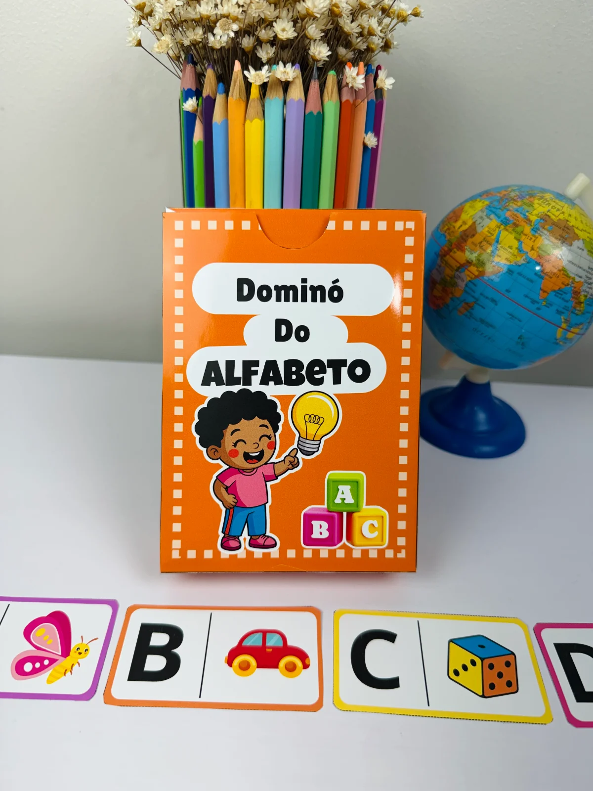 Dominó do Alfabeto Ilustrado | Jogo Pedagógico para Alfabetização PDF — amostra 5: Um recurso lúdico, colorido e ideal para…