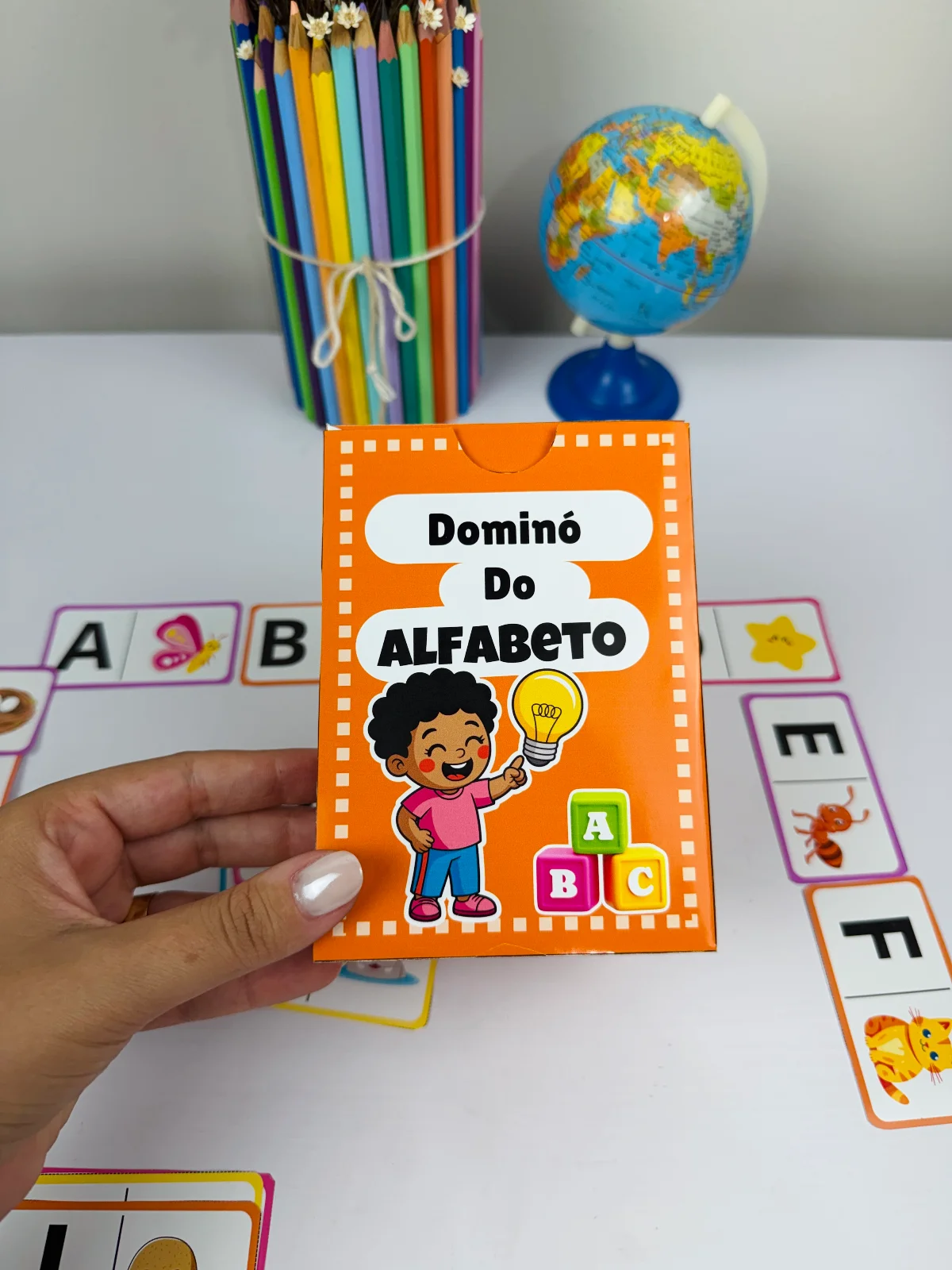 Dominó do Alfabeto Ilustrado | Jogo Pedagógico para Alfabetização PDF — amostra 7: Um recurso lúdico, colorido e ideal para…