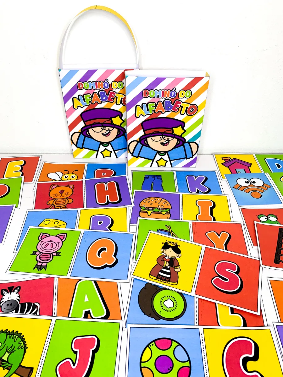 Dominó do Alfabeto – Jogo de Alfabetização Infantil — amostra 3: O Dominó do Alfabeto é um recurso pedagógico lúdico…