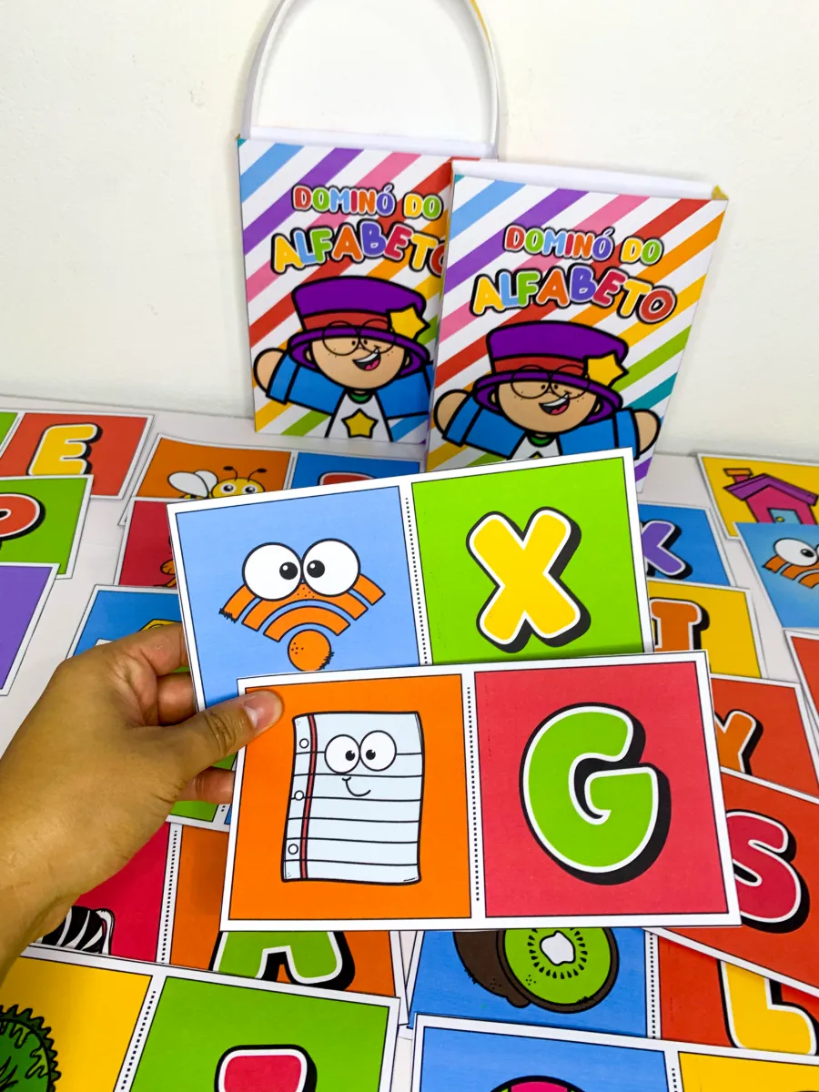 Dominó do Alfabeto – Jogo de Alfabetização Infantil — amostra 5: O Dominó do Alfabeto é um recurso pedagógico lúdico…