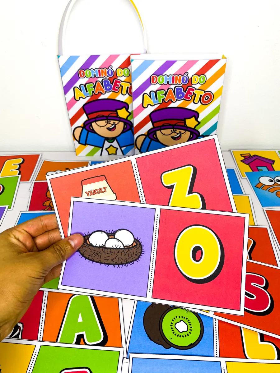 Dominó do Alfabeto – Jogo de Alfabetização Infantil — amostra 6: O Dominó do Alfabeto é um recurso pedagógico lúdico…
