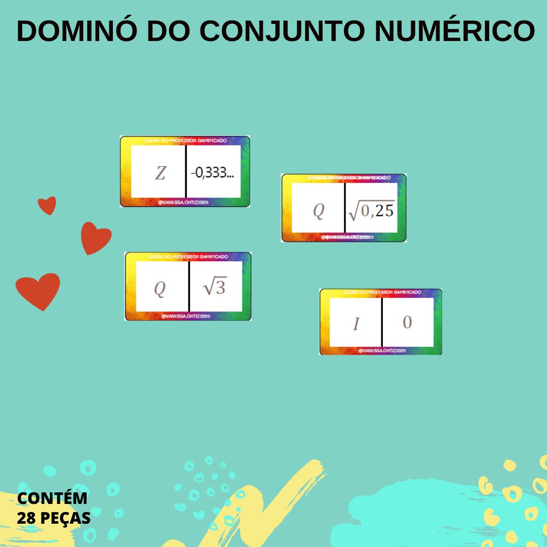 Dominó do conjunto numérico – PDF para Imprimir — capa do material