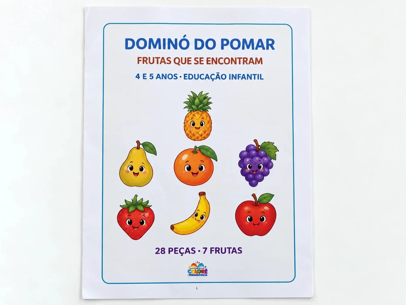 Dominó do Pomar: Jogo das Frutas para Educação Infantil — amostra 3: Um pomar de descobertas