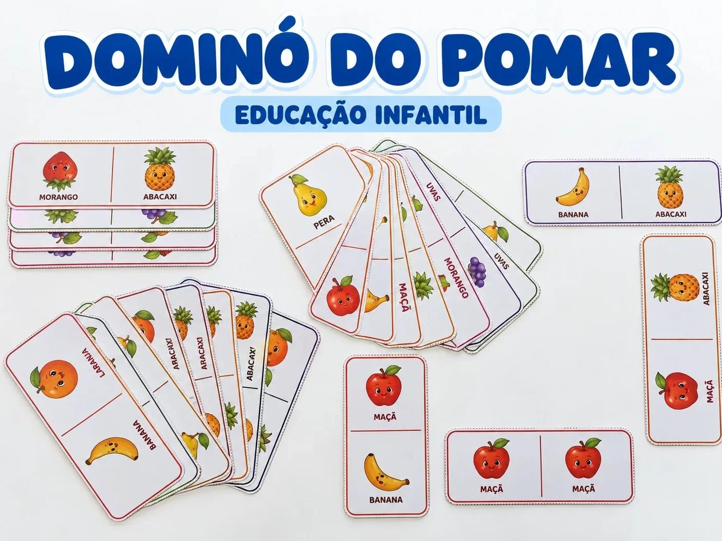 Dominó do Pomar: Jogo das Frutas para Educação Infantil — capa do material