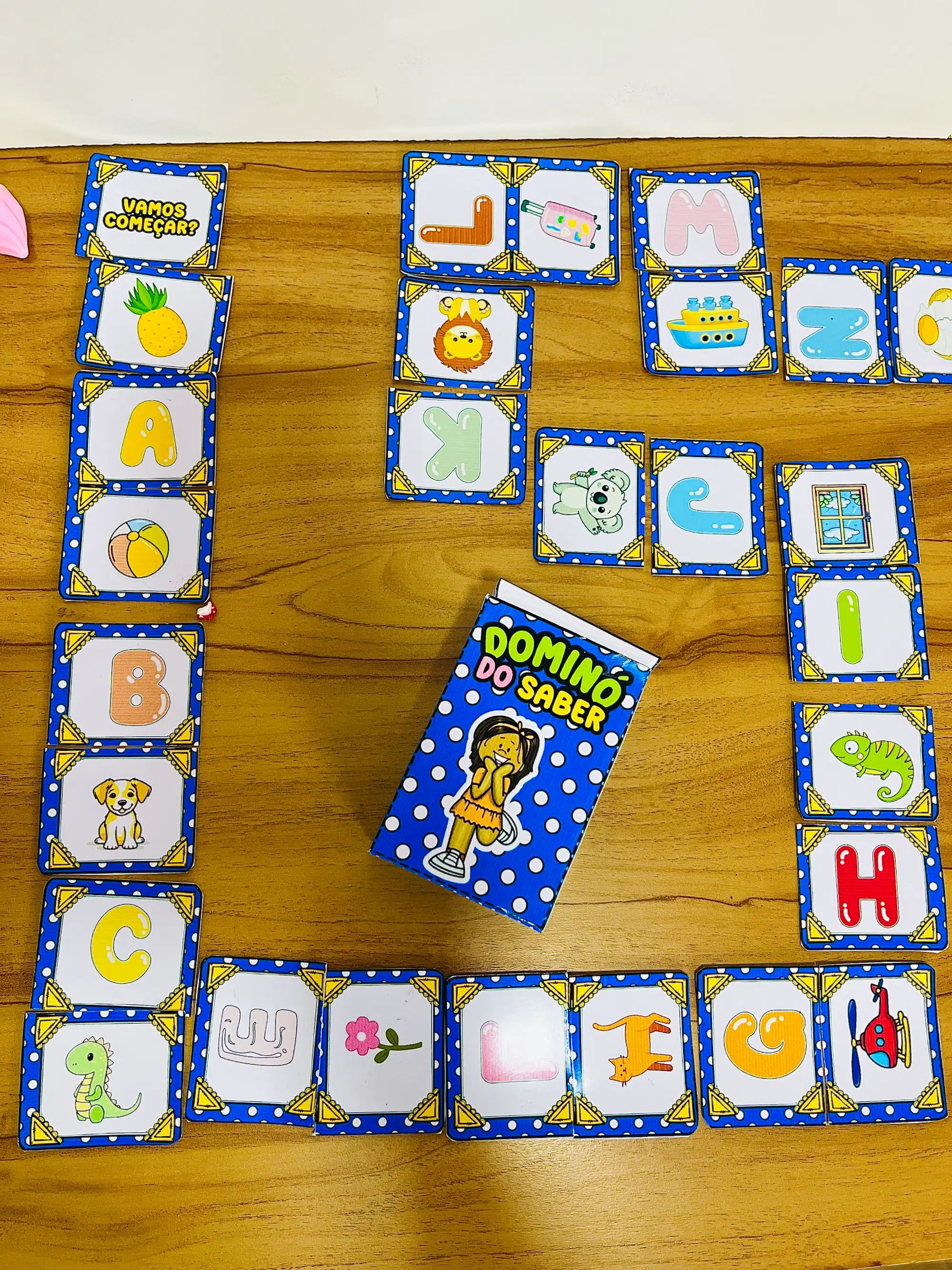Dominó do Saber Jogo das Letras e Figuras para Alfabetização — amostra 4: Dominó das Letras e Figuras para trabalhar…