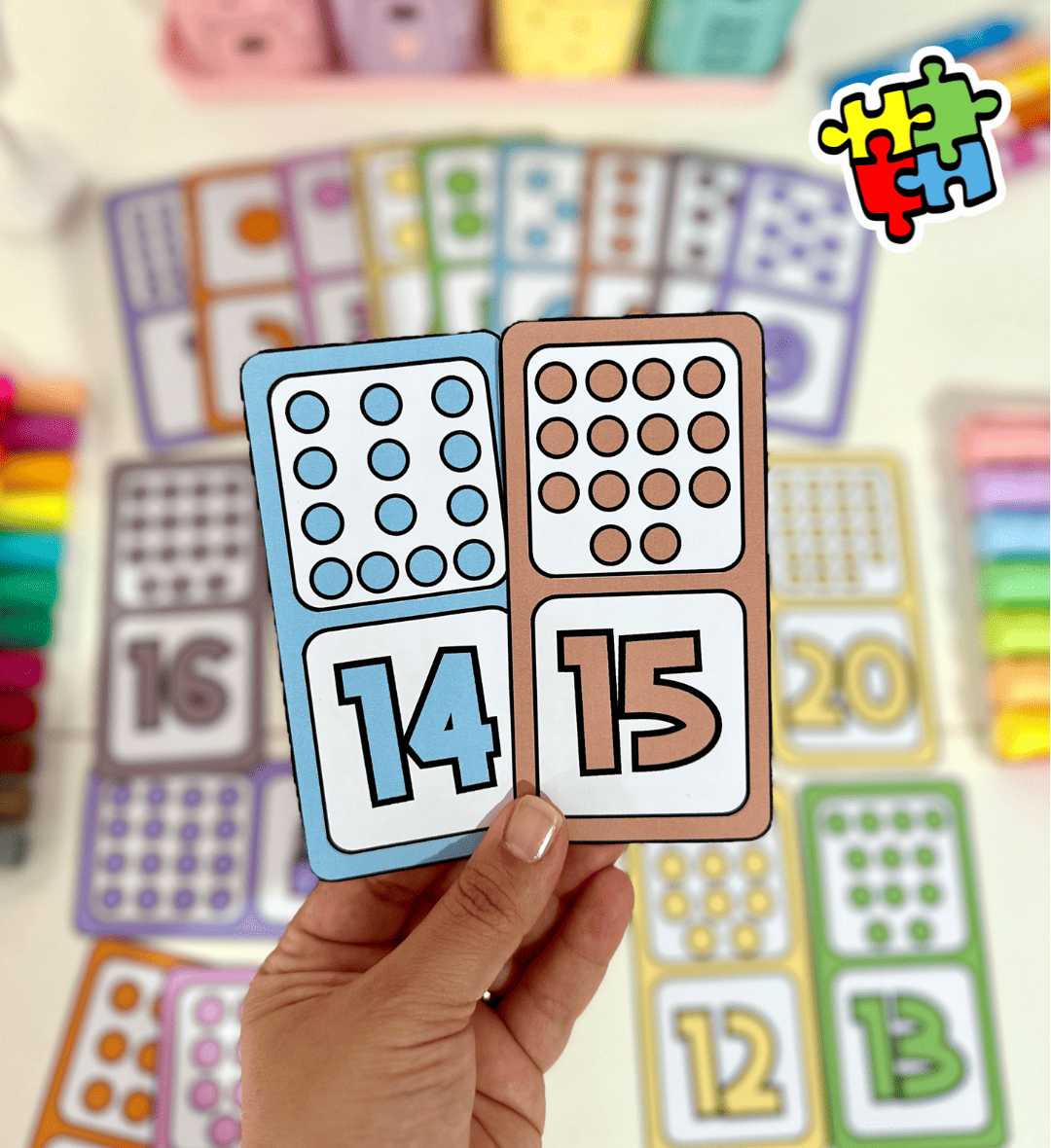Dominó dos Numerais em PDF para Contagem e Raciocínio Lógico — Matemática para Educação Infantil: Trabalhe números,…