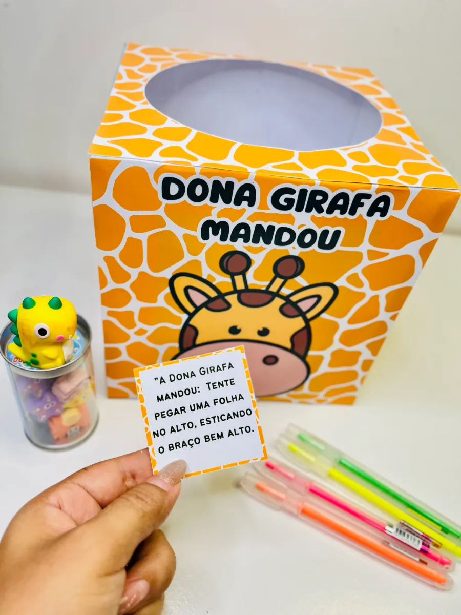 Dona Girafa Mandou – Dinâmica para Educação Infantil — amostra 2: Dinâmica lúdica com comandos de movimento inspirados na…
