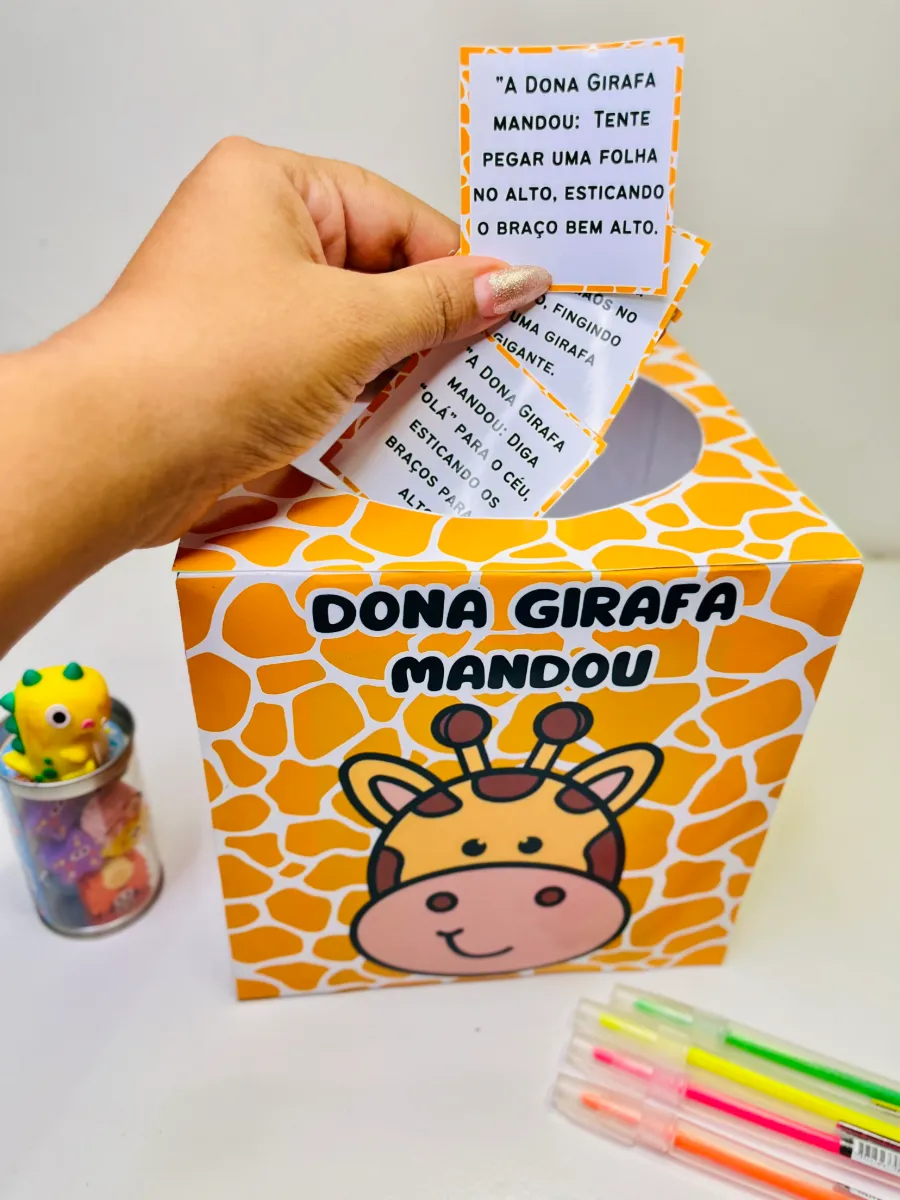 Dona Girafa Mandou – Dinâmica para Educação Infantil — amostra 3: Dinâmica lúdica com comandos de movimento inspirados na…