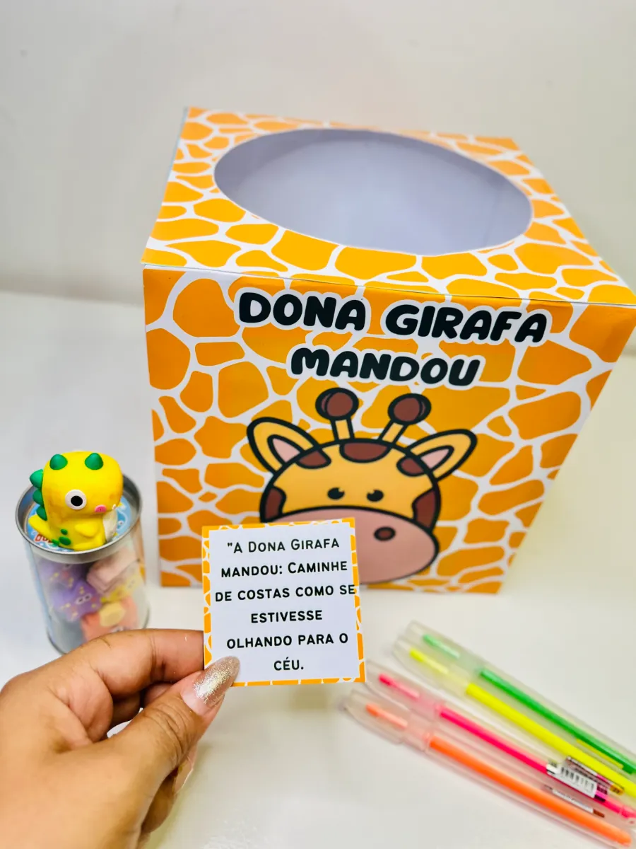 Dona Girafa Mandou – Dinâmica para Educação Infantil — amostra 7: Dinâmica lúdica com comandos de movimento inspirados na…