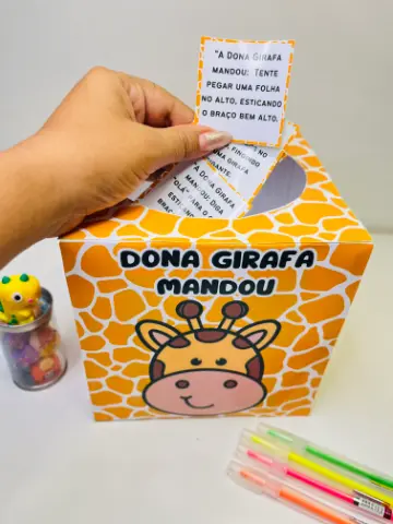 Dona Girafa Mandou – Dinâmica para Educação Infantil — capa do material