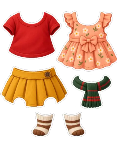 Dress the Animal: Aula interativa de ingles (3–6 anos) — amostra 2: Transforme o aprendizado de roupas em uma brincadeira…
